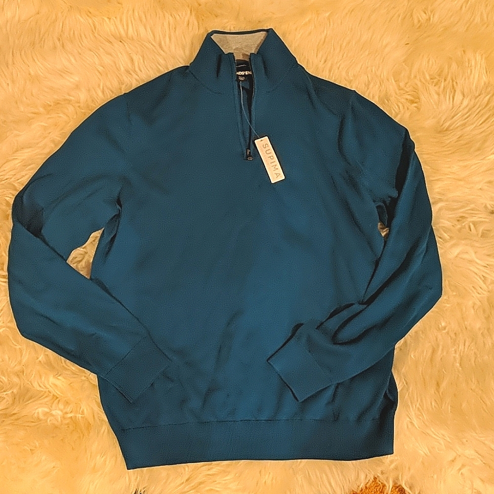 Lands End 1/4 zip sweater size Large NEW